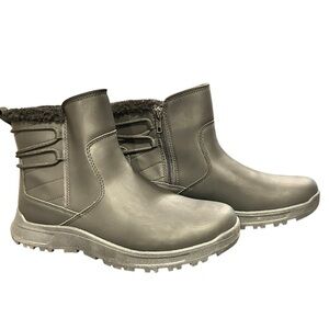 EDDIE BAUER Siren Winter Boots Black Zipper Cushion Footbed Box Sz 10 WORN ONCE